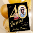 Search for photo 40th birthday invitations Fortieth