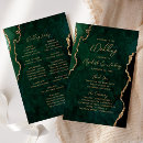 Search for green gold wedding programs Chic
