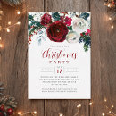 Search for red gold office party invitations Foil