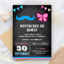 Search for funny gender reveal invitations Blue or pink