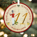 Search for eleven christmas tree decorations Eleven pipers piping
