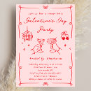 Search for drawn out invitations Galentines day party