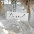 Search for reserved tabletop signs Calligraphy