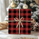 Search for lumberjack wrapping paper Red buffalo plaid