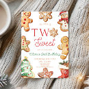 Search for cookie birthday invitations Two sweet