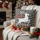 Search for black and white deer cushions Buffalo check
