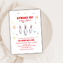Search for boy bowling party invitations Watercolor