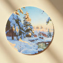 Search for winter landscape stickers Rustic