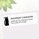 Search for black cat return address labels Kitten