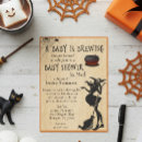 Search for witch baby shower invitations A baby is brewing