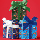 Search for firefighter christmas wrapping paper Santa claus