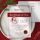 Search for list invitations Santa claus certificate