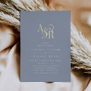 Search for light blue and gold wedding invitations For her