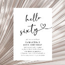 Search for hello sixty invitations Sixtieth