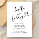 Search for hello 40 invitations Black and white