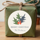 Search for leaves and berries stickers Holly