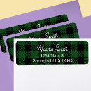 Search for black gingham return address labels Traditional