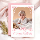 Search for pink photo christmas cards Bow