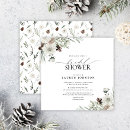 Search for winter bridal shower invitations Pine cone