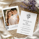 Search for white floral invitations Botanical