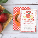 Search for apple red invitations Apple of our eye