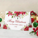 Search for red poinsettia christmas cards Elegant