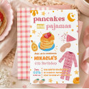 Search for pancakes birthday invitations Pink