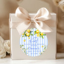 Search for blue stripes baby shower stickers Thank you