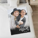 Search for birth announcement blankets For her
