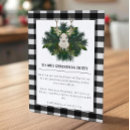 Search for black and white buffalo plaid invitations Holly berries
