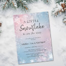 Search for winter wonderland gender reveal invitations Pink and blue