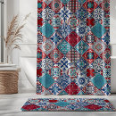 Search for red white and blue shower curtains Rustic