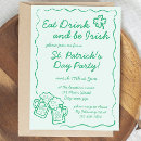 Search for irish drinking invitations Shamrock