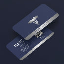 Search for blue and silver business cards Professional