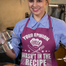 Search for sarcastic saying aprons Foodie