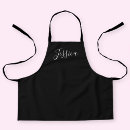 Search for easy aprons Black and white