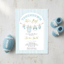Search for football baby shower invitations Blue