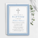 Search for blue and grey christening invitations Christian