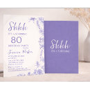 Search for mauve birthday invitations Shhh its a surprise