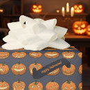 Search for happy halloween wrapping paper Jack o lantern