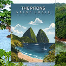 Search for pitons postcards Saint lucia