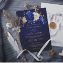 Search for royal blue white wedding invitations Minimalist