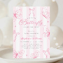 Search for butterflies design invitations For her