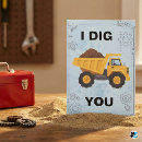 Search for construction valentines day cards I dig you