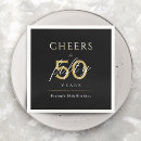 Search for cheers napkins 50th birthday party