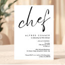 Search for chef invitations Minimalist