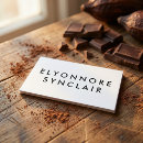 Search for white chocolate business cards Minimal