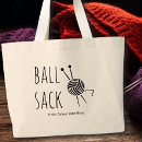 Search for funny knitting bags Typography