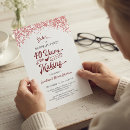 Search for surprise 40th anniversary invitations Ruby red