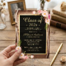 Search for style graduation invitations Gold